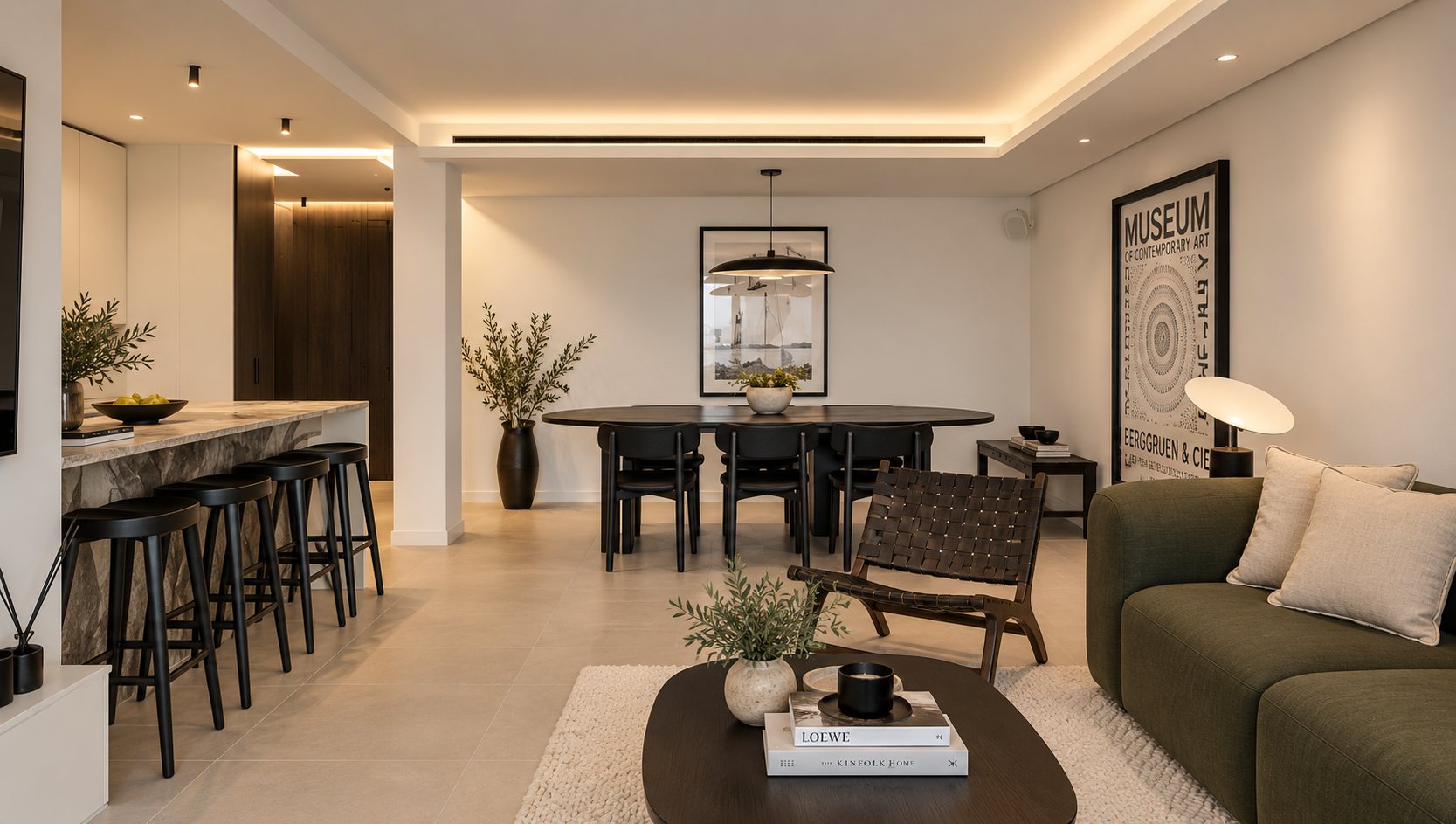 Cocina y comedor, Ático Avenida Gabriel Roca