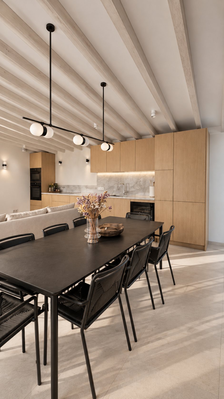 Cocina y comedor, vivienda Aníbal